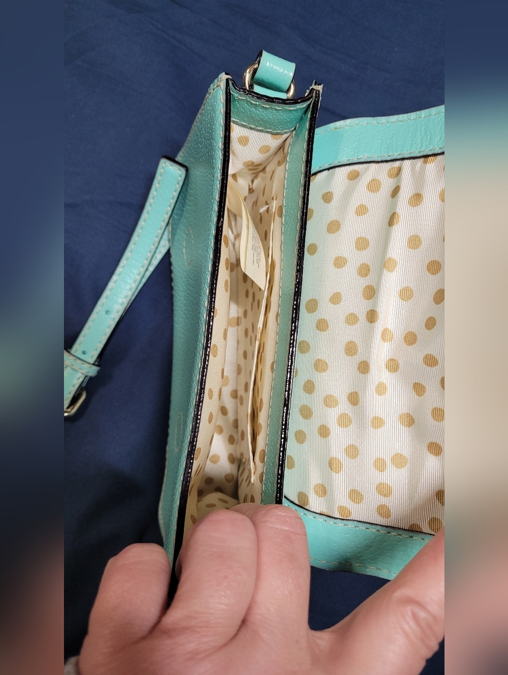 Authentic Light Blue Kate Spade Wellesley Flynn Crossbody Bag - Picture 6 of 13